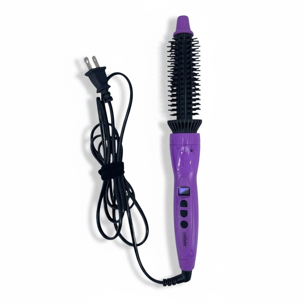 Calista Heated Styling Brush Purple 3/4" Barrel BRU770 Perfecter Fusion Styler